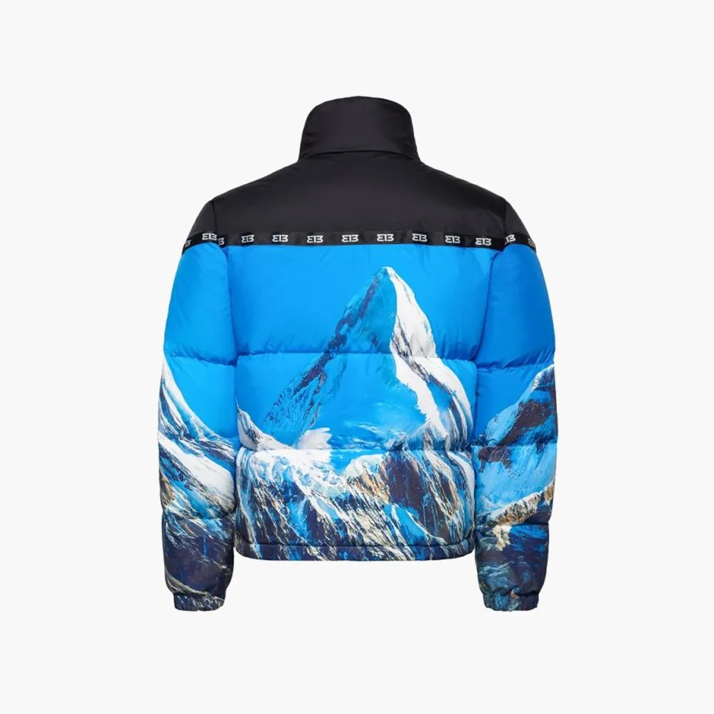 313 Puffer Jacket Mountain Print