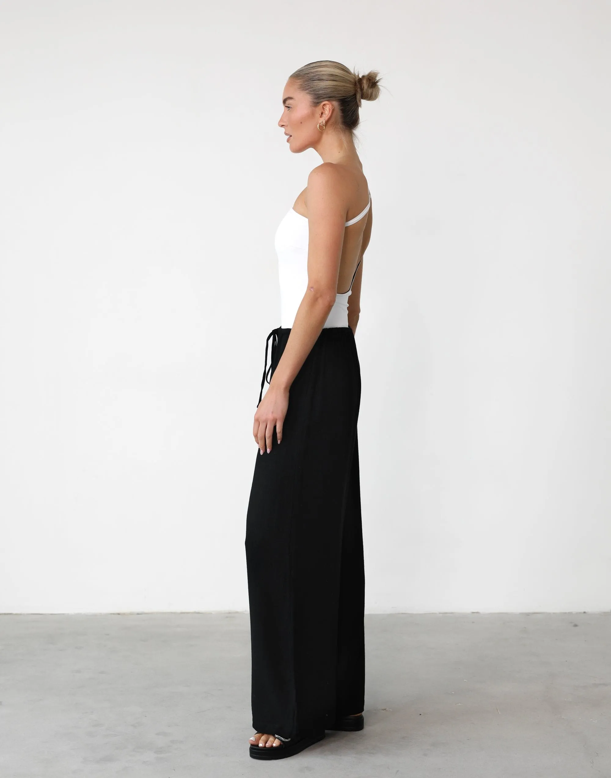 Amee Linen Pants (Black)