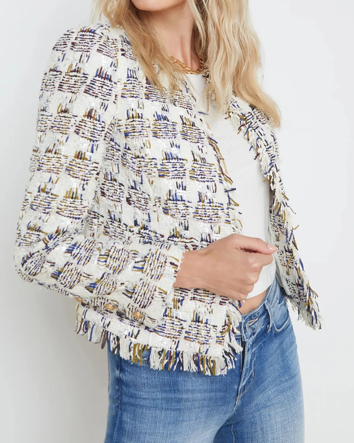 Angelina Jacket (Ivory Multi)