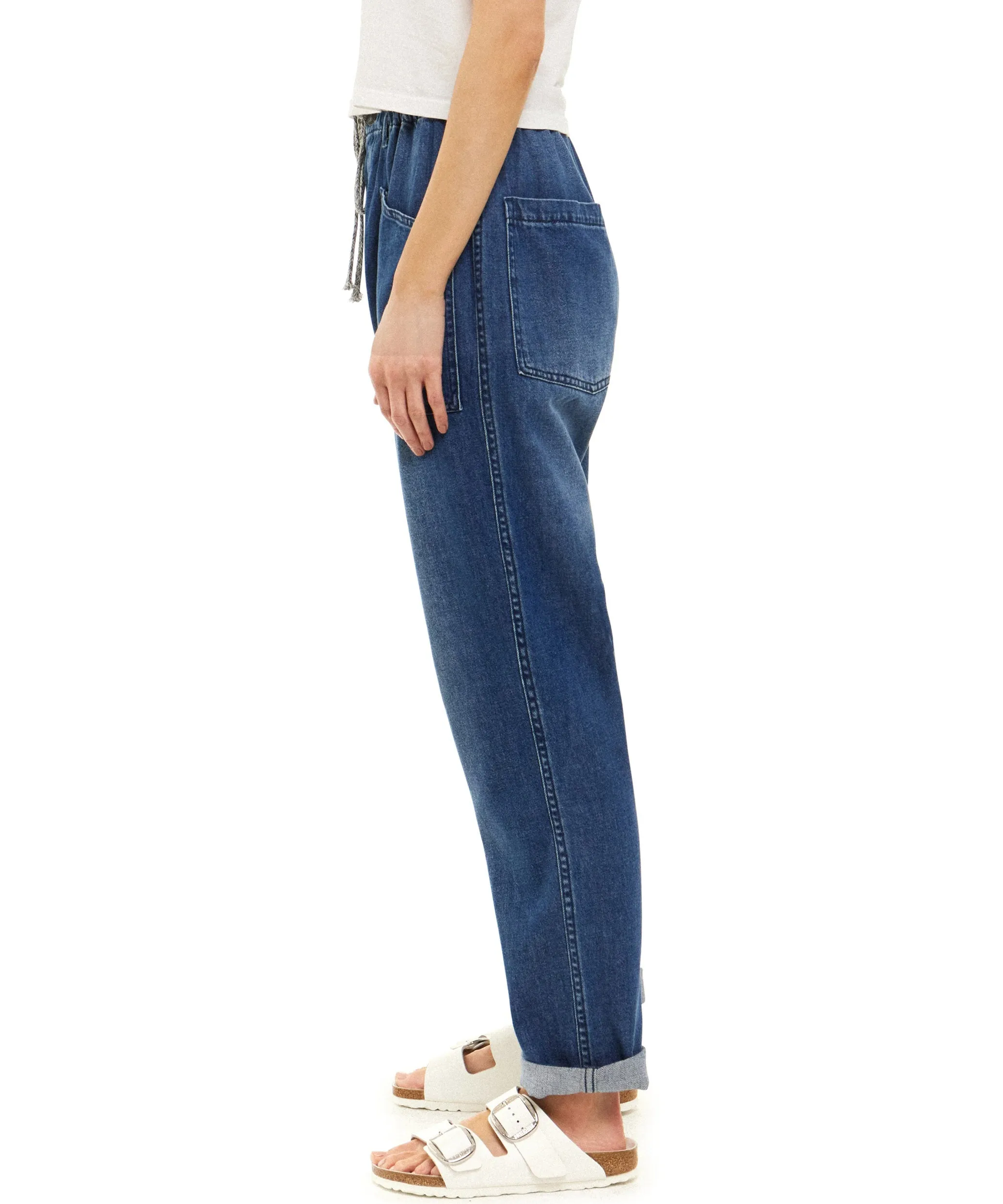 Articles of Society Gwen Drawstring Pants - Mountain Blue