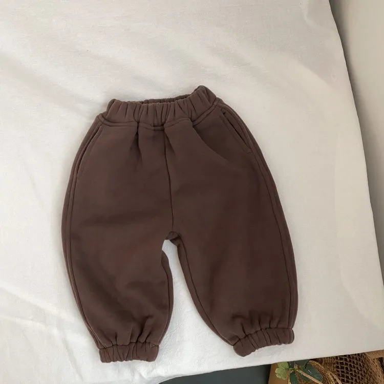 Baby Kid Girls Boys Solid Color Pants Wholesale 23113012