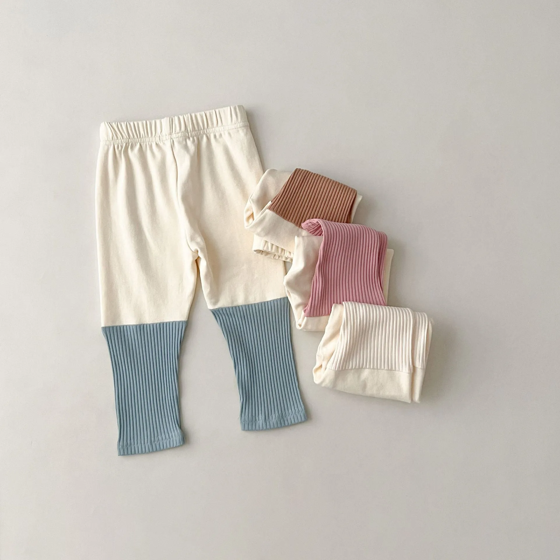 Baby Kid Girls Color-blocking Pants Wholesale 23113059