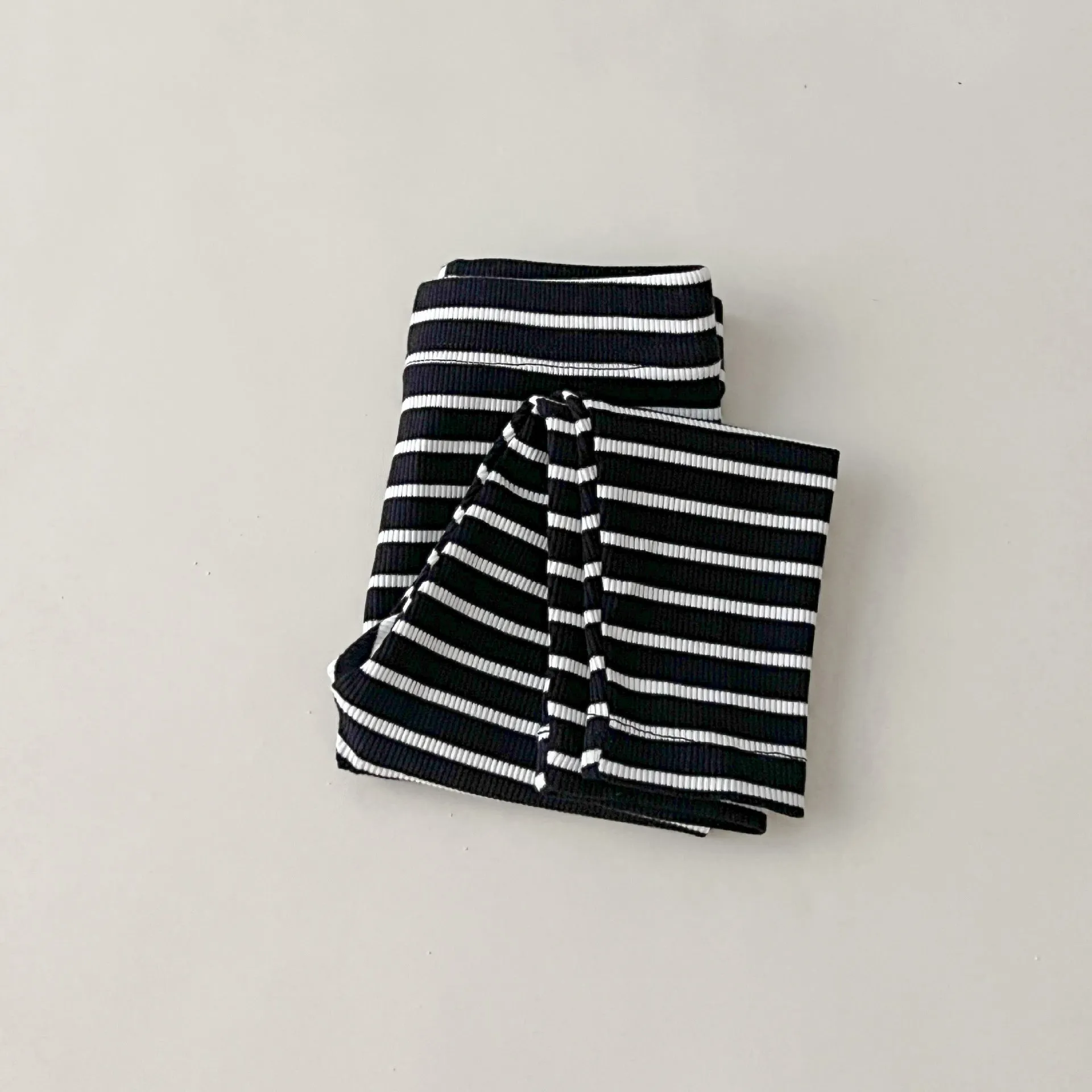 Baby Kid Girls Solid Color Striped Pants Leggings Wholesale 23113058