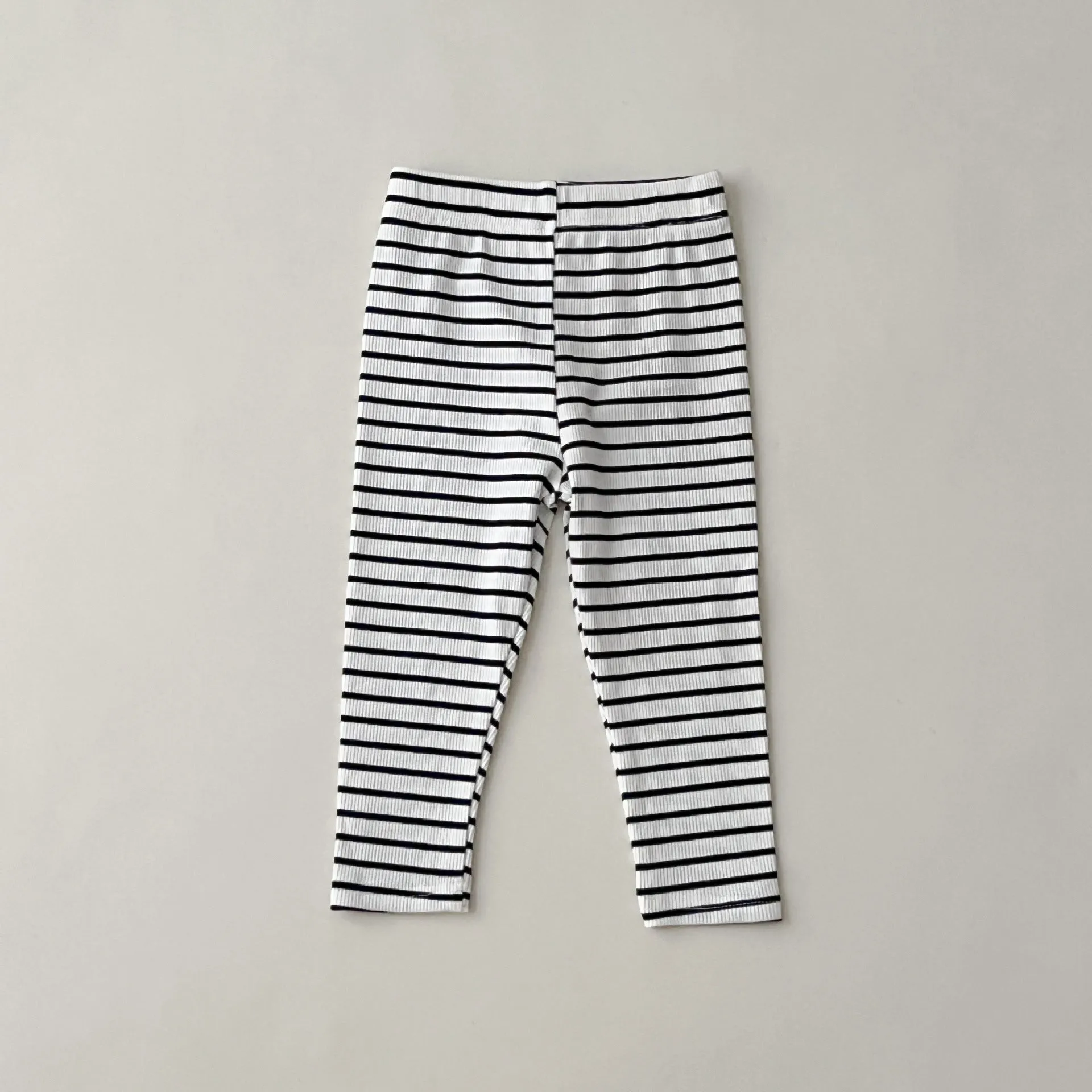 Baby Kid Girls Solid Color Striped Pants Leggings Wholesale 23113058