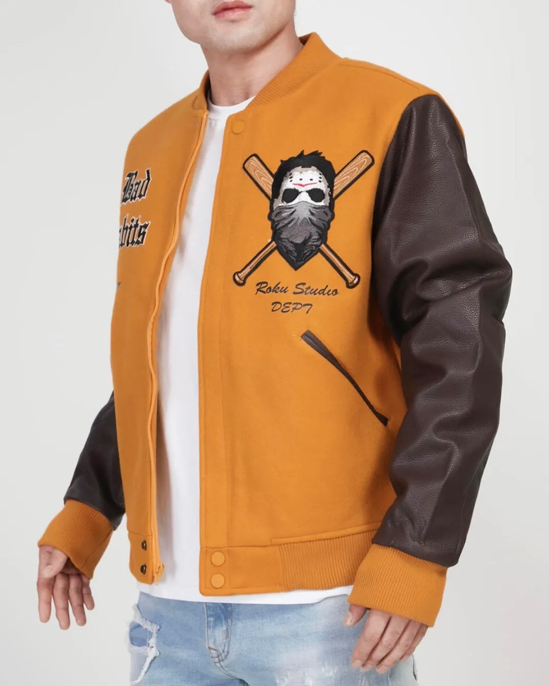 Trendy Bad Habits Varsity Jacket for Stylish Casual Wear