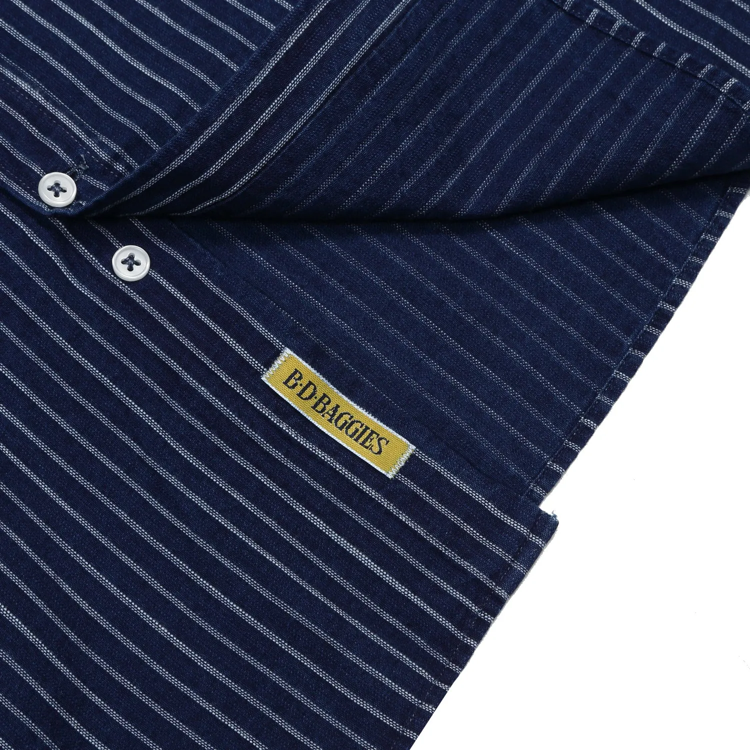 B.D. Baggies - Bradford Button Down - Navy/White Stripe