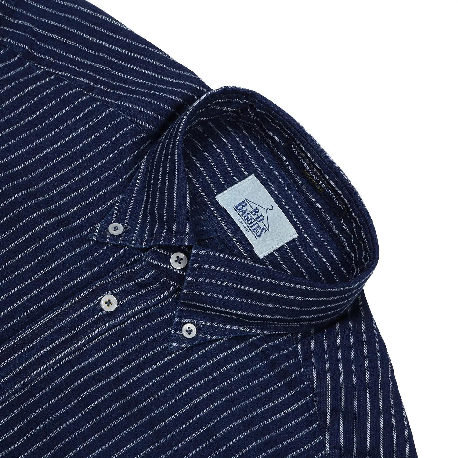 B.D. Baggies - Bradford Button Down - Navy/White Stripe