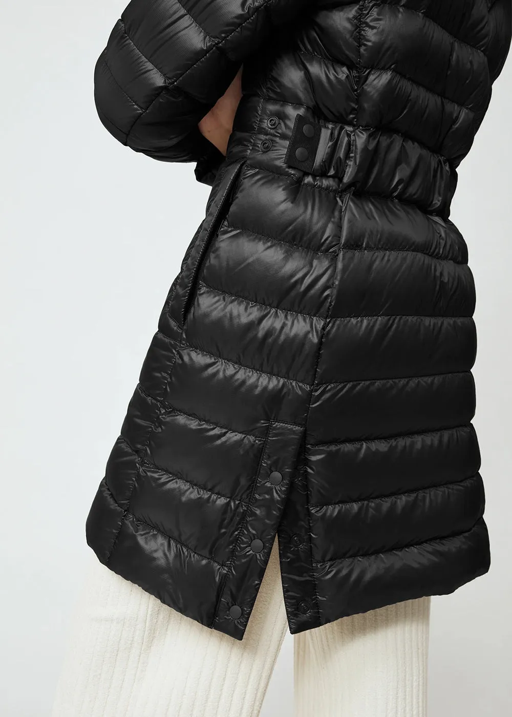 Black Cypress Hooded Down Jacket