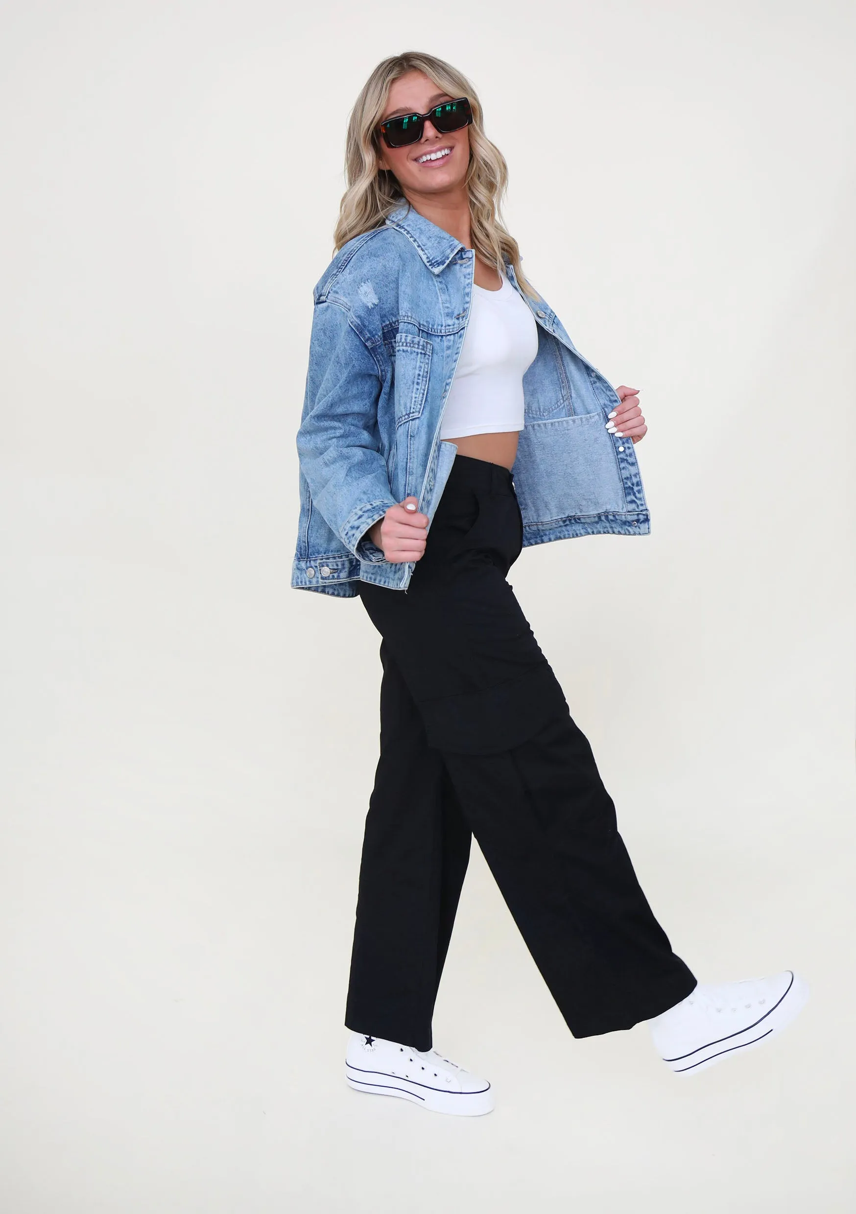 Black Julia Cargo Pants