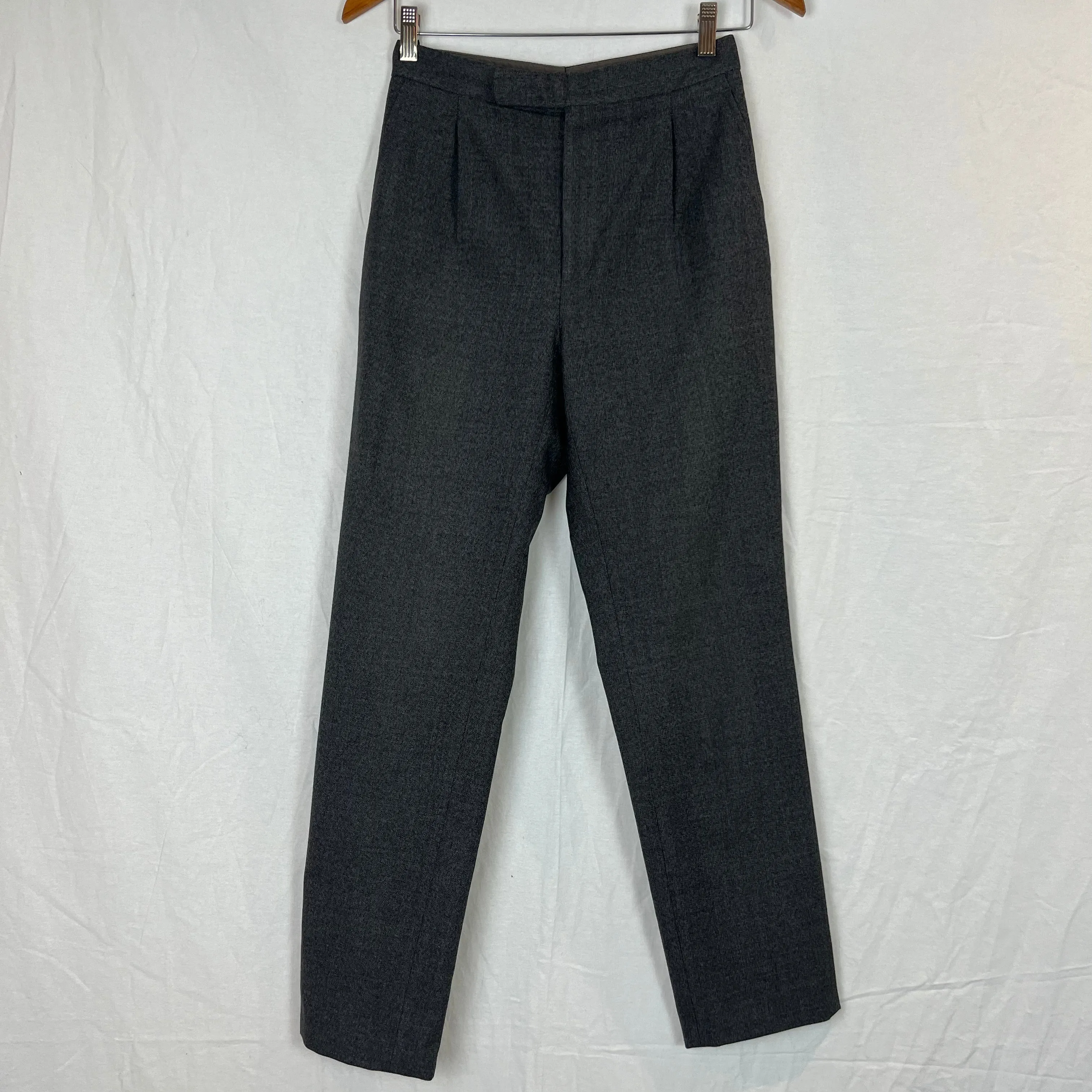 Bottega Veneta Grey Wool Tailored Trousers XXS