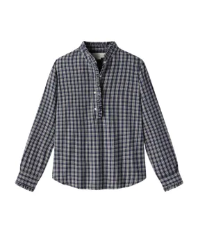 Breezy Blouse (Armada Plaid)