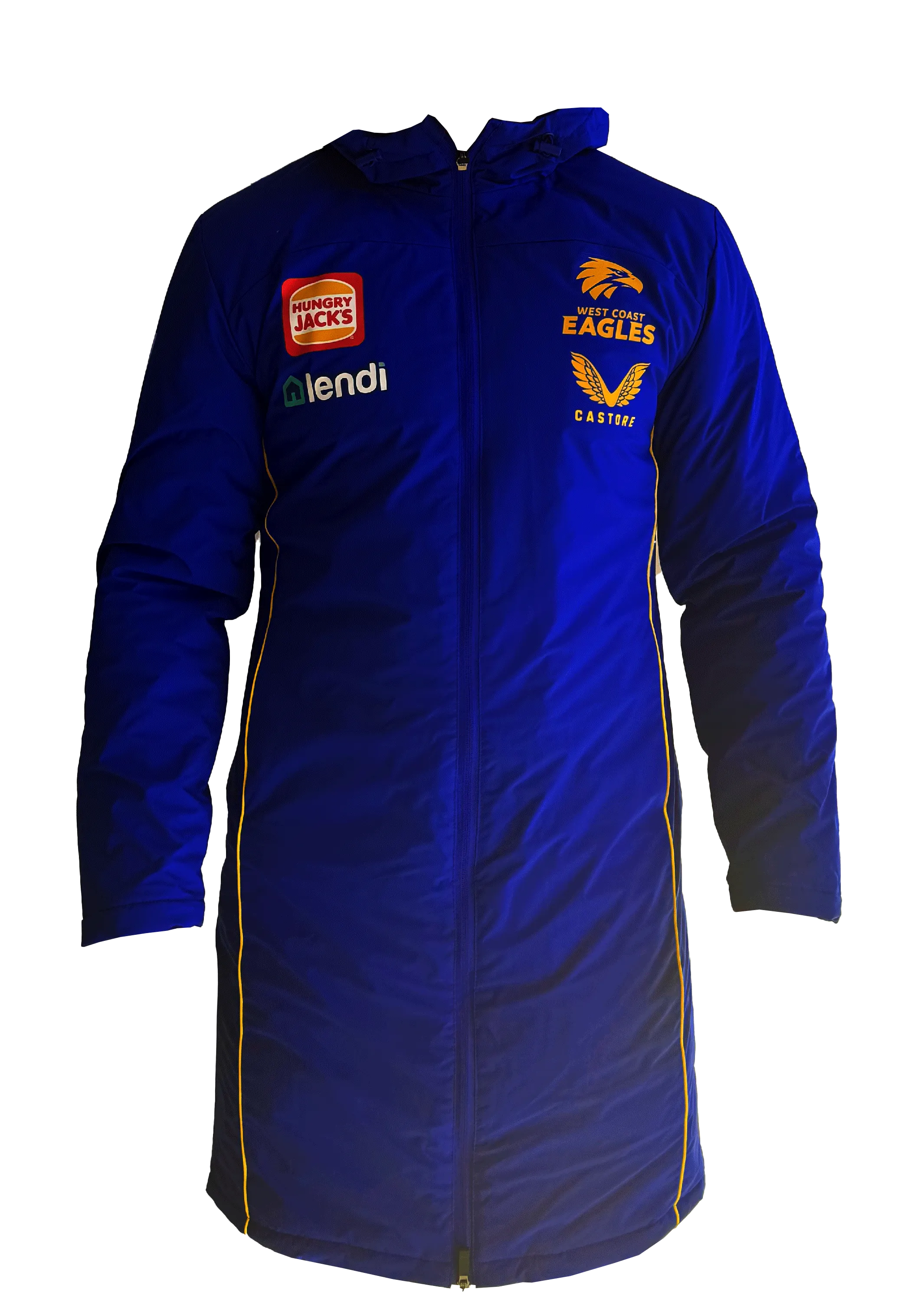 Castore Mens West Coast Eagles Padded Jacket <BR> TM0481