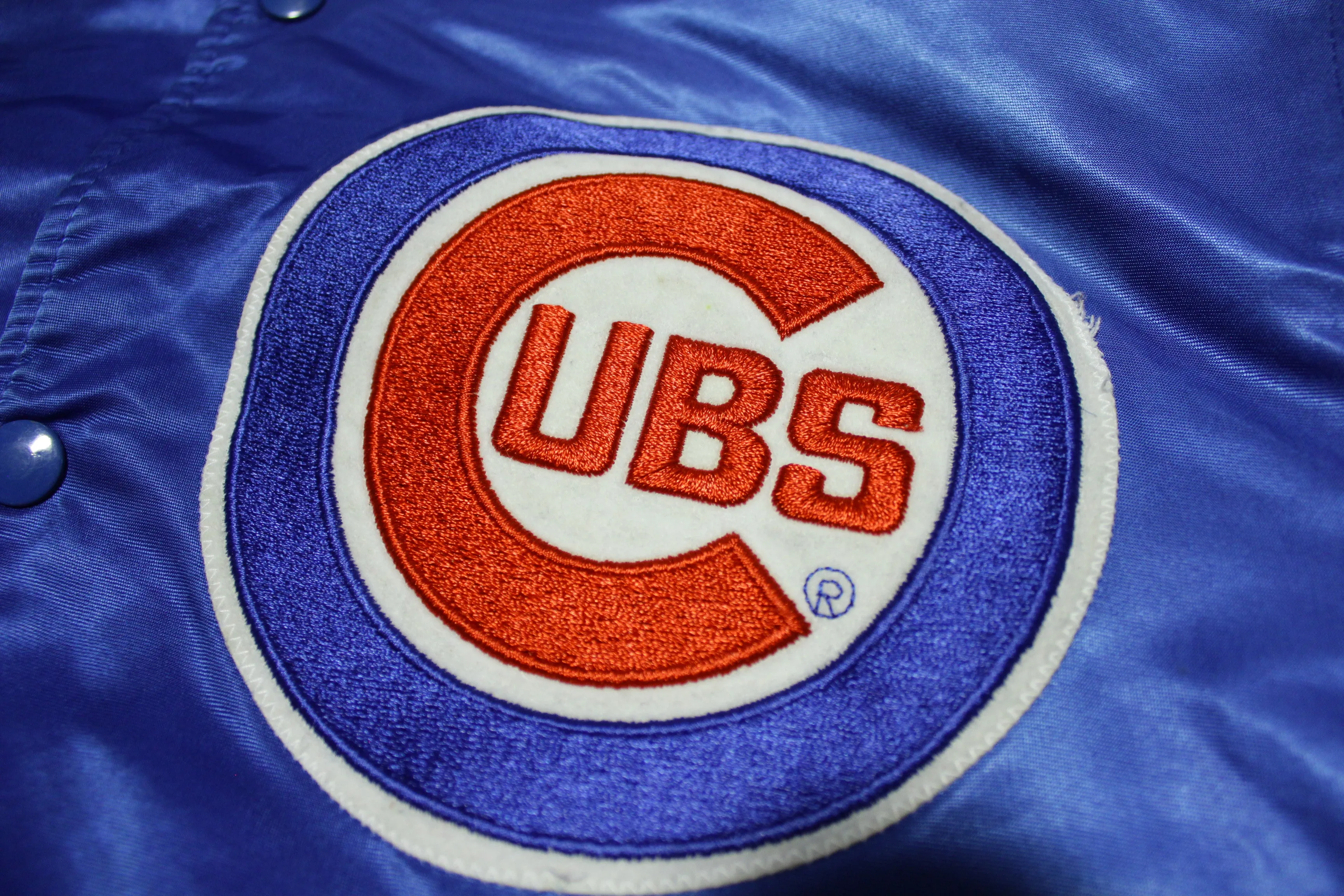 Chicago Cubs Diamond Collection Vintage 80s Made in USA Satin Starter Jacket