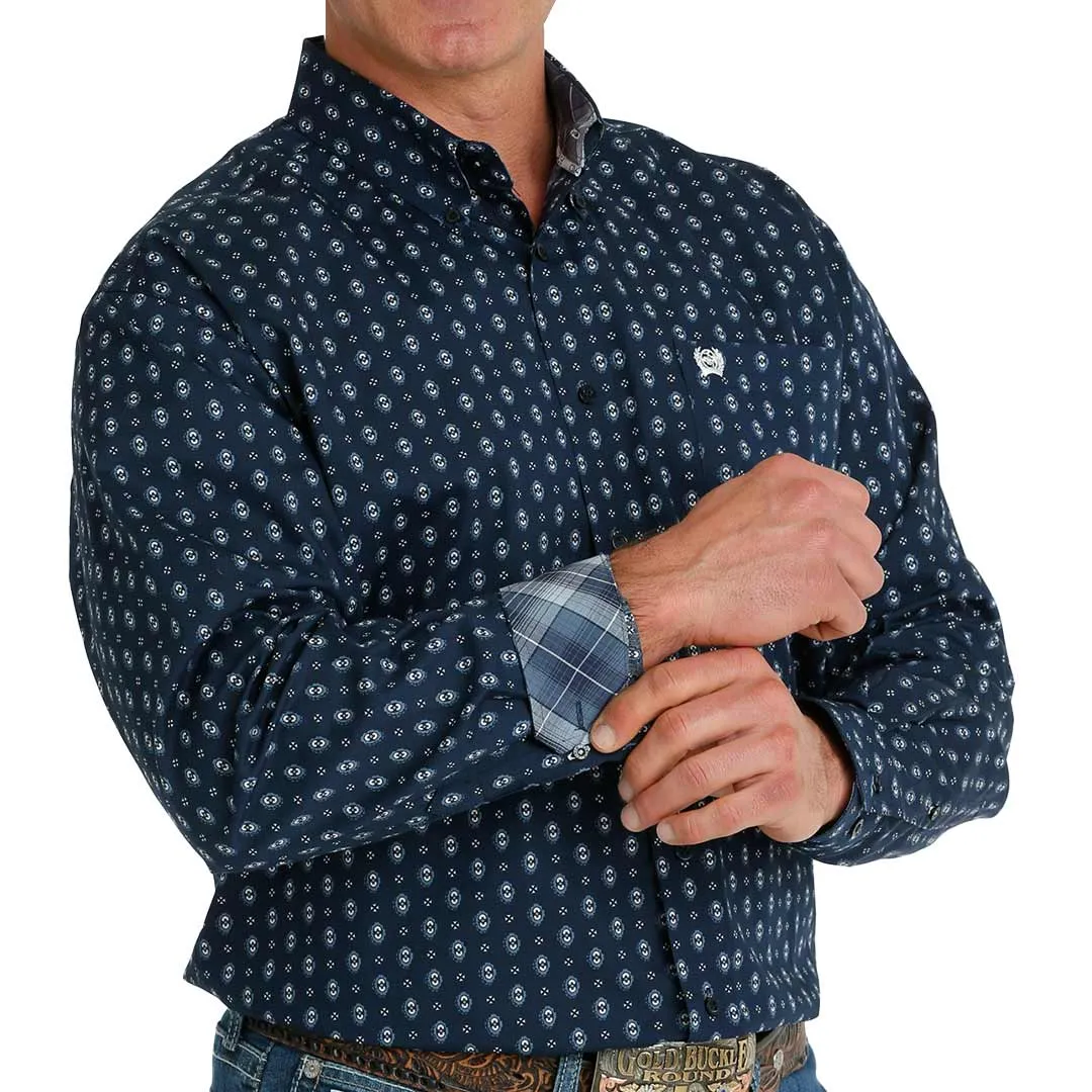 Cinch Men's Medallion Print Button-Down Shirt