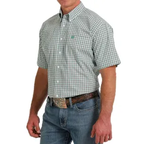 Cinch Men's Short Sleeve Check Print Button-Down Shirt