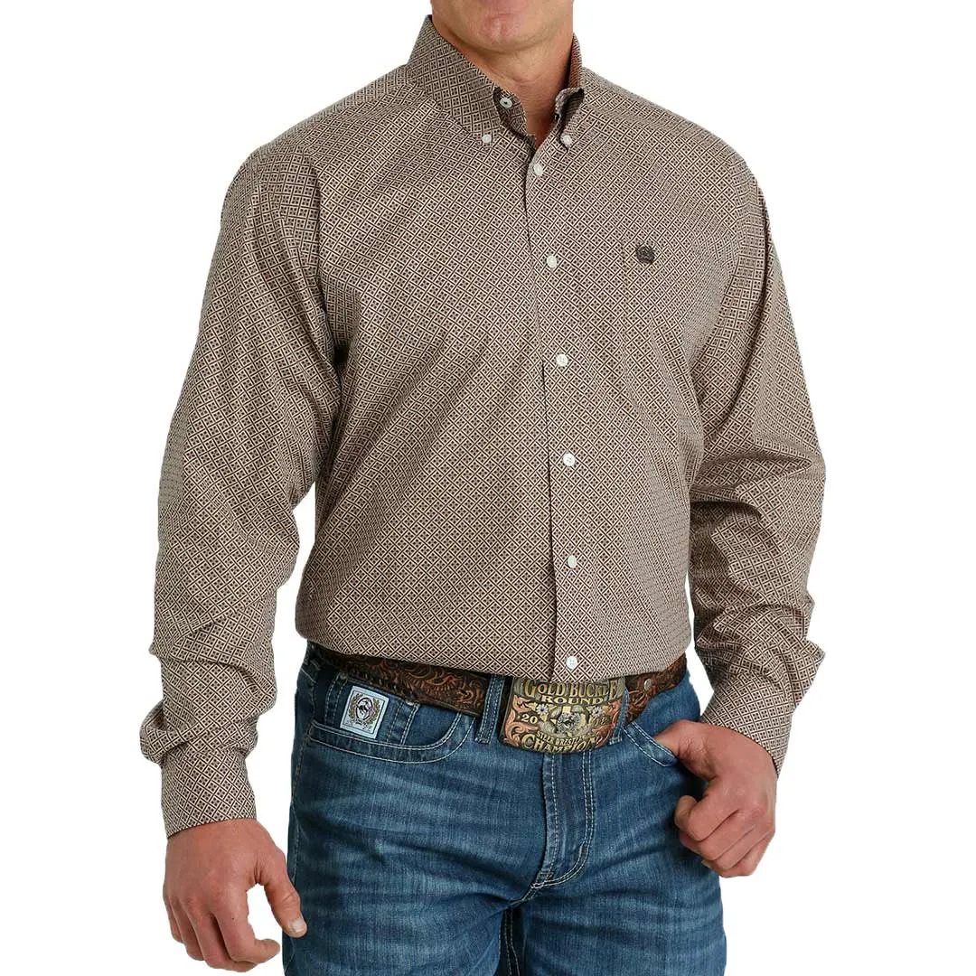 Cinch Men's X-Square Print Button-Down Shirt