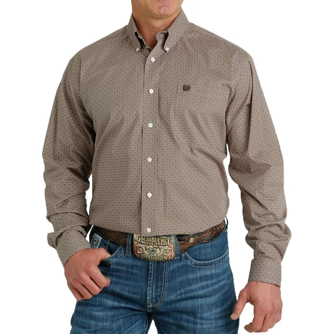 Cinch Men's X-Square Print Button-Down Shirt