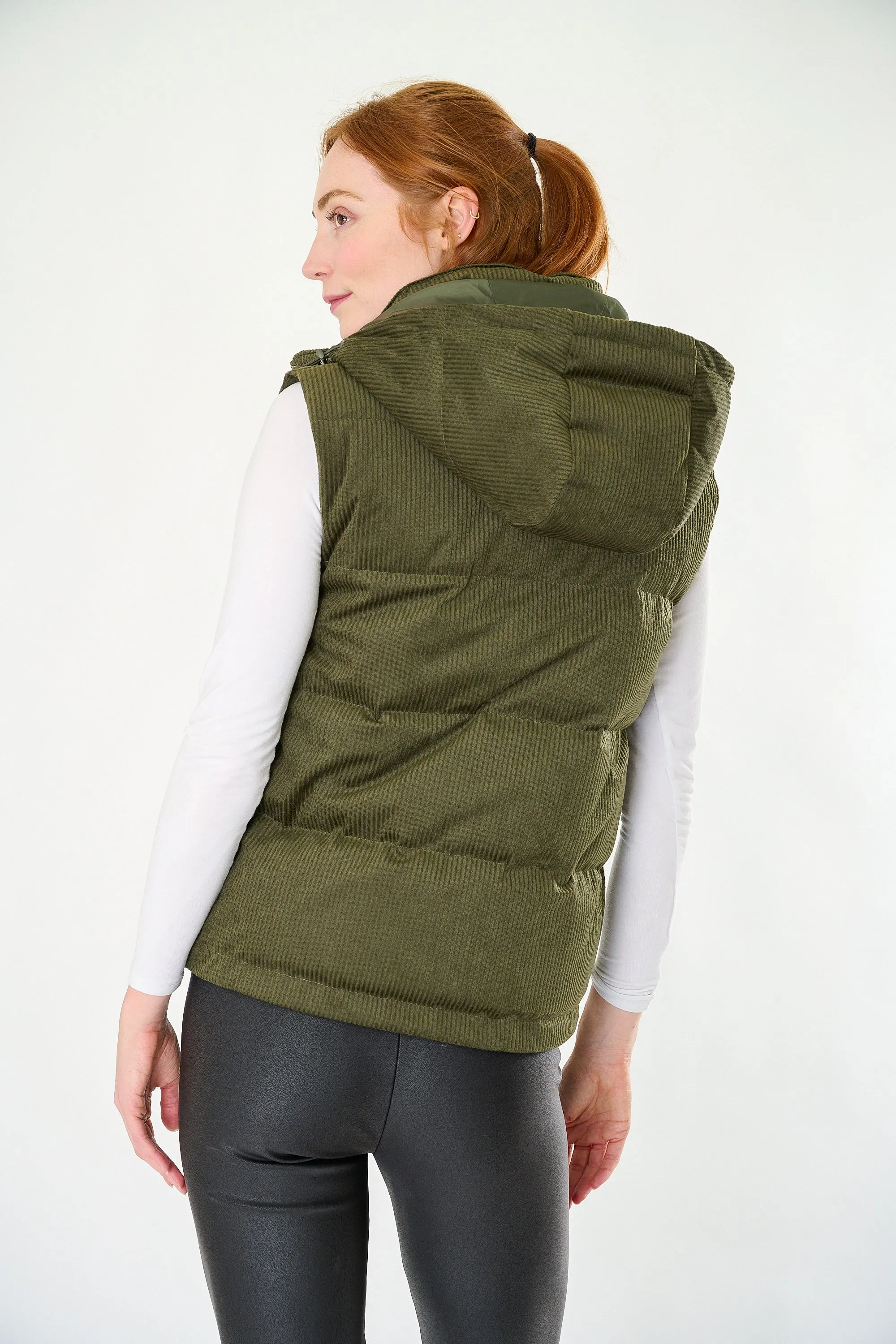 Corduroy Down Vest