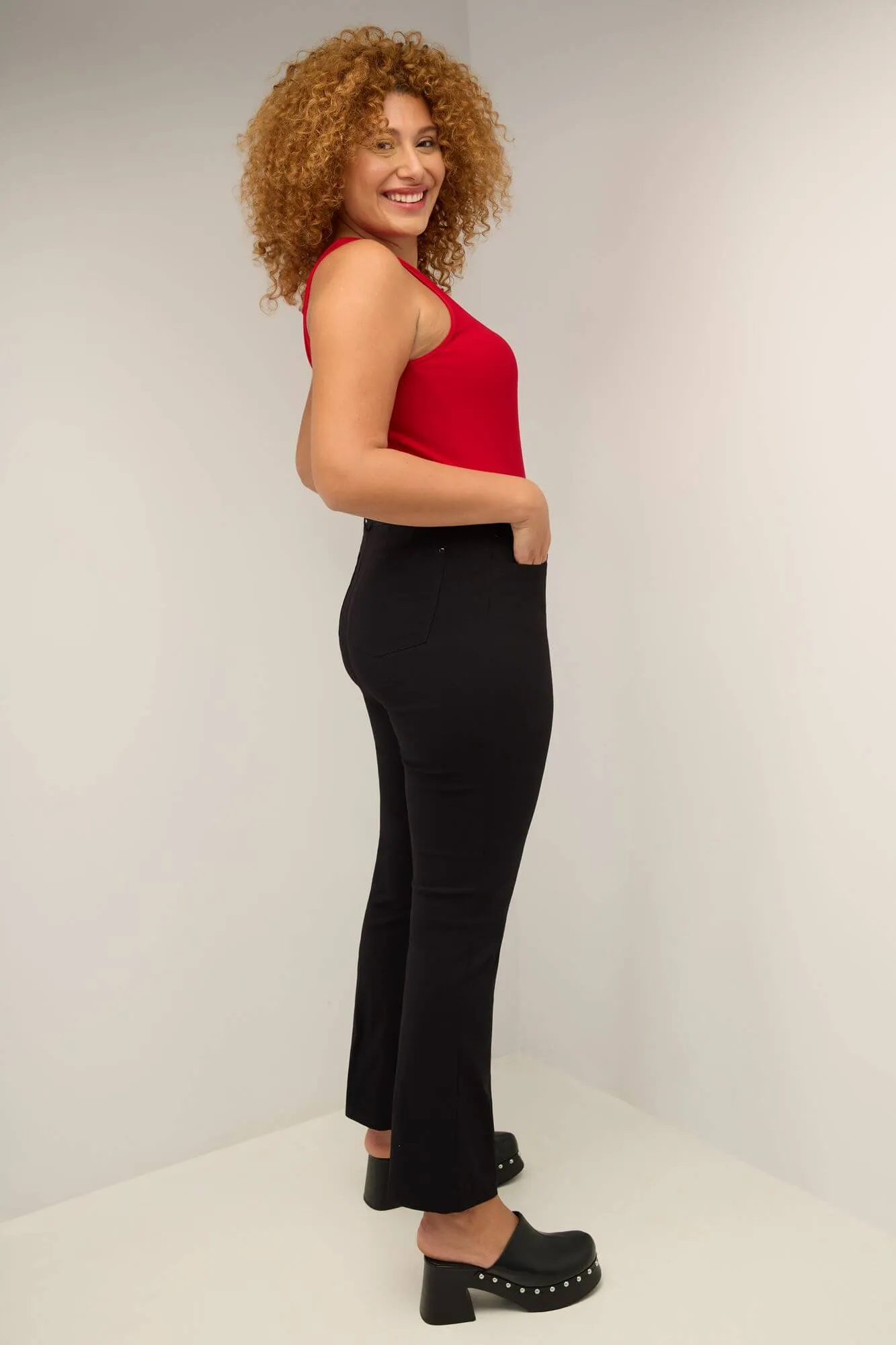 Curvy Tummy Control Pants with 5 Pockets