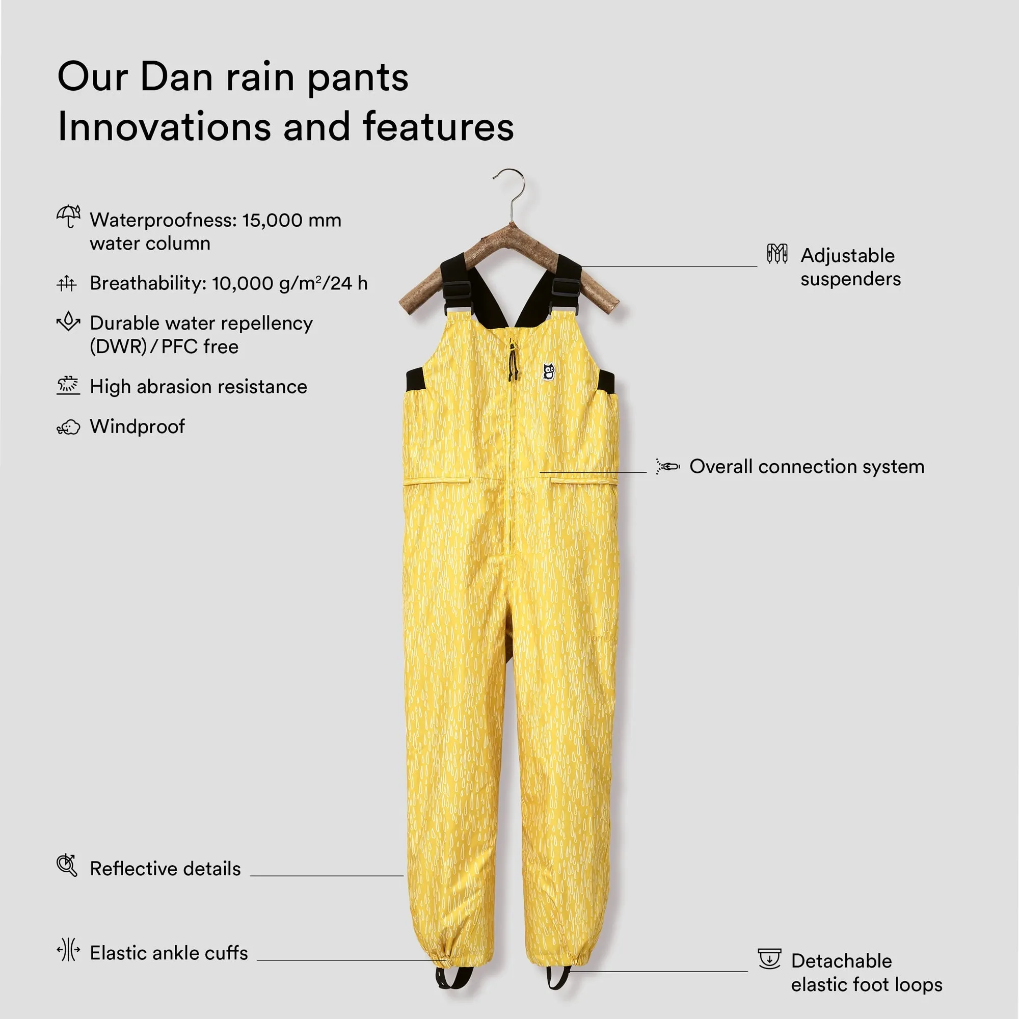 Dan rain pants "Twine"