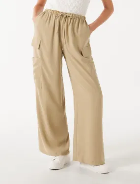 Elsie Elastic Waist Cargo Pants