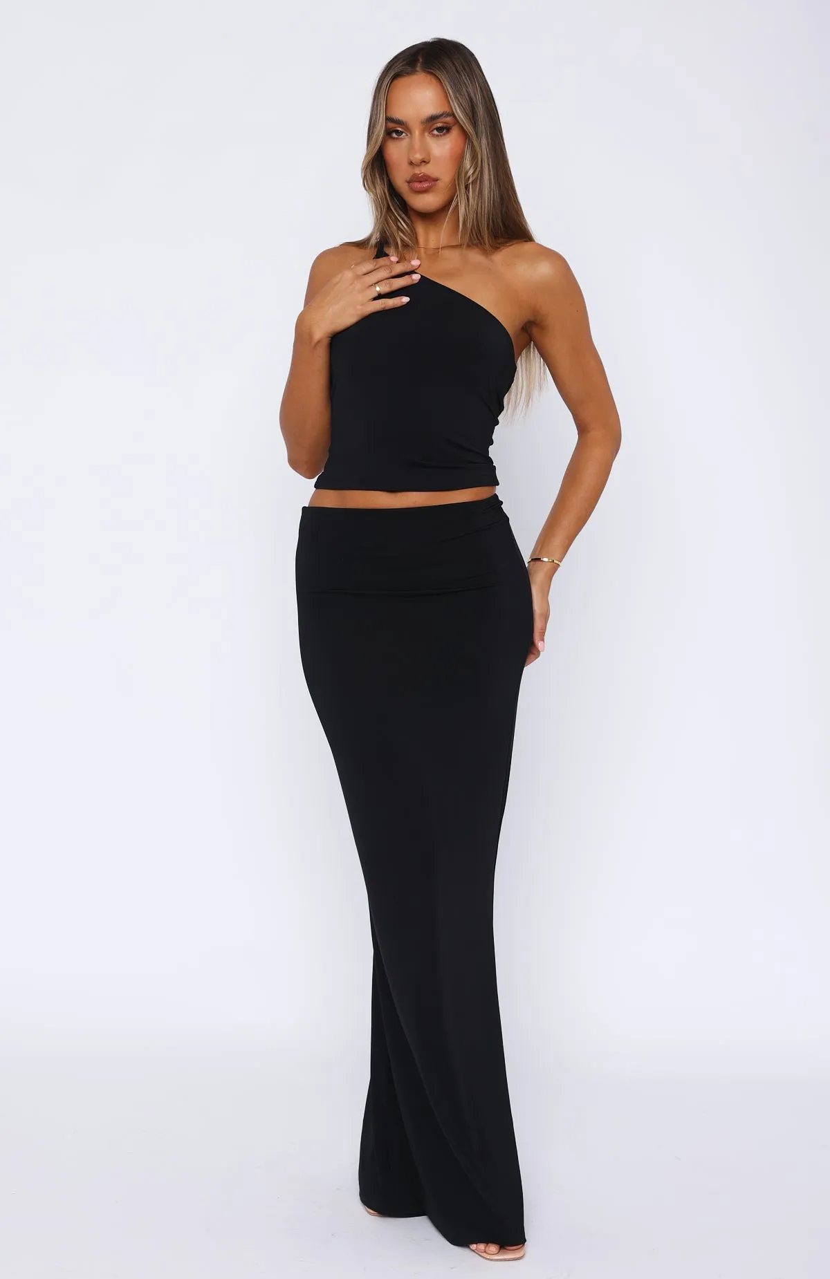 Ex Best Friend Maxi Skirt Black