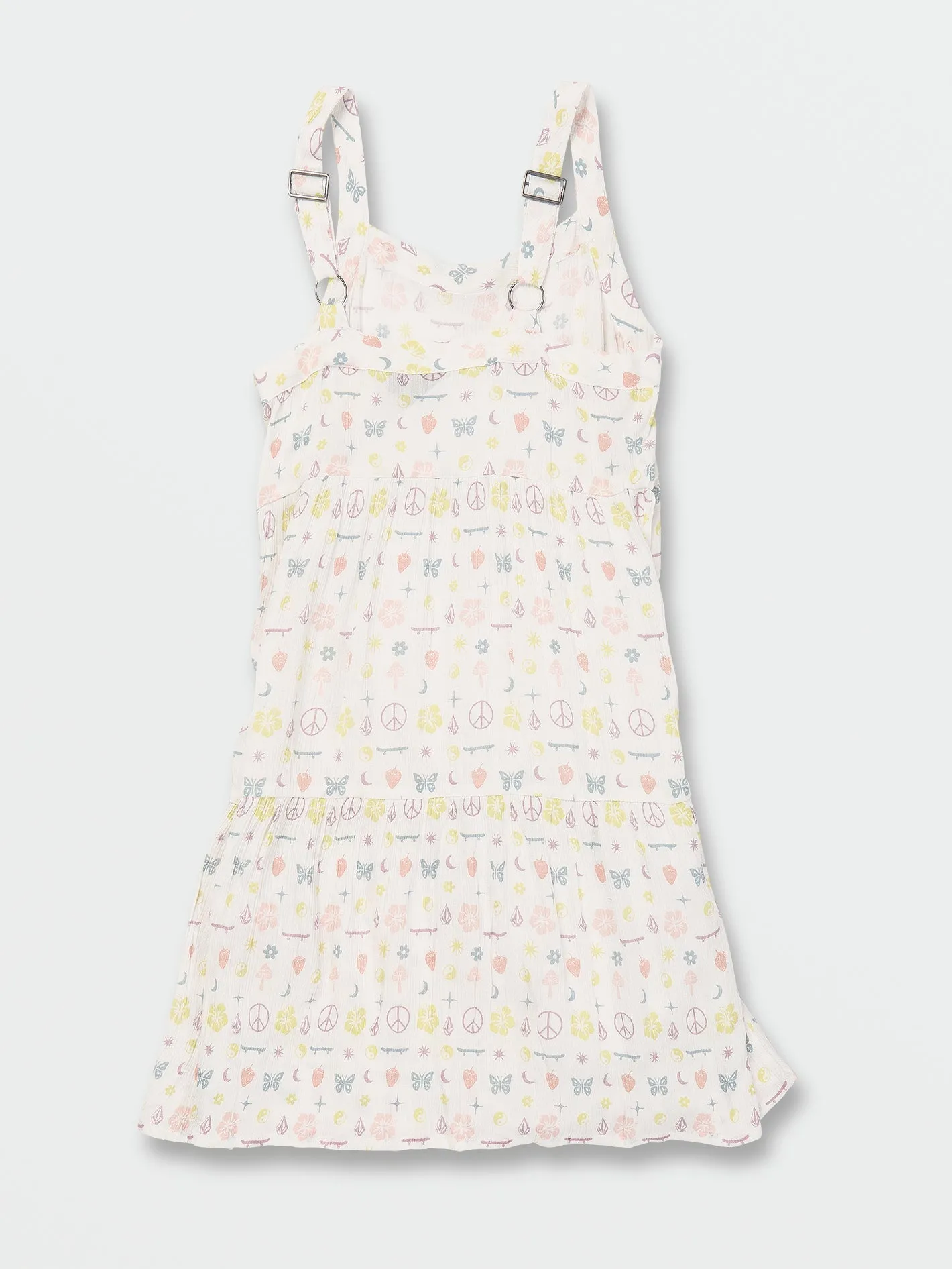 Girls Stickerbook Dress - Star White