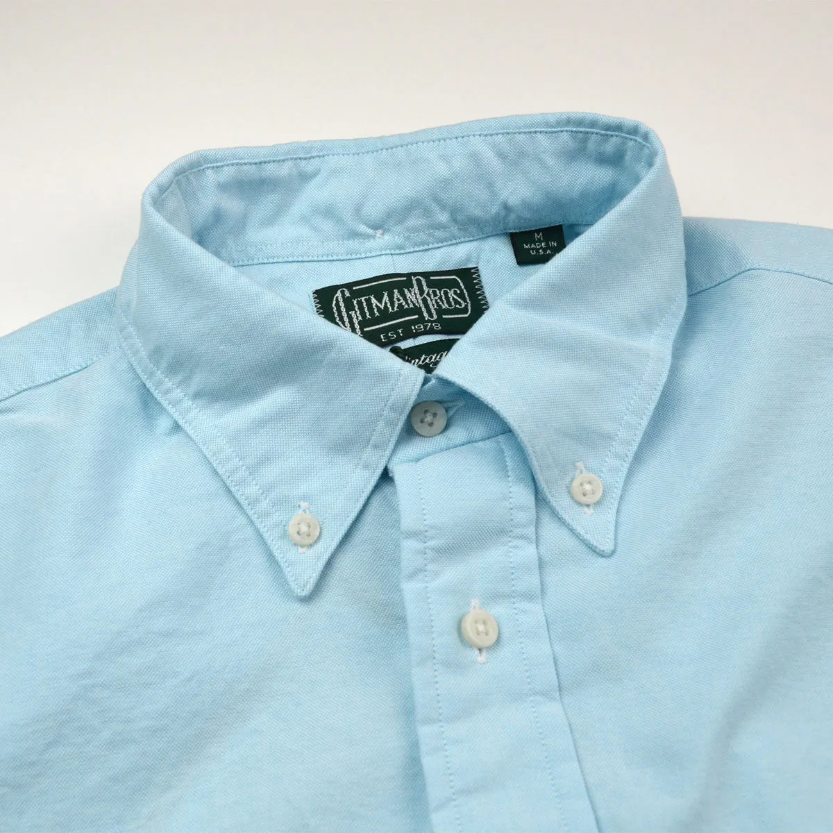 Gitman Vintage - Oxford Shirt - Teal