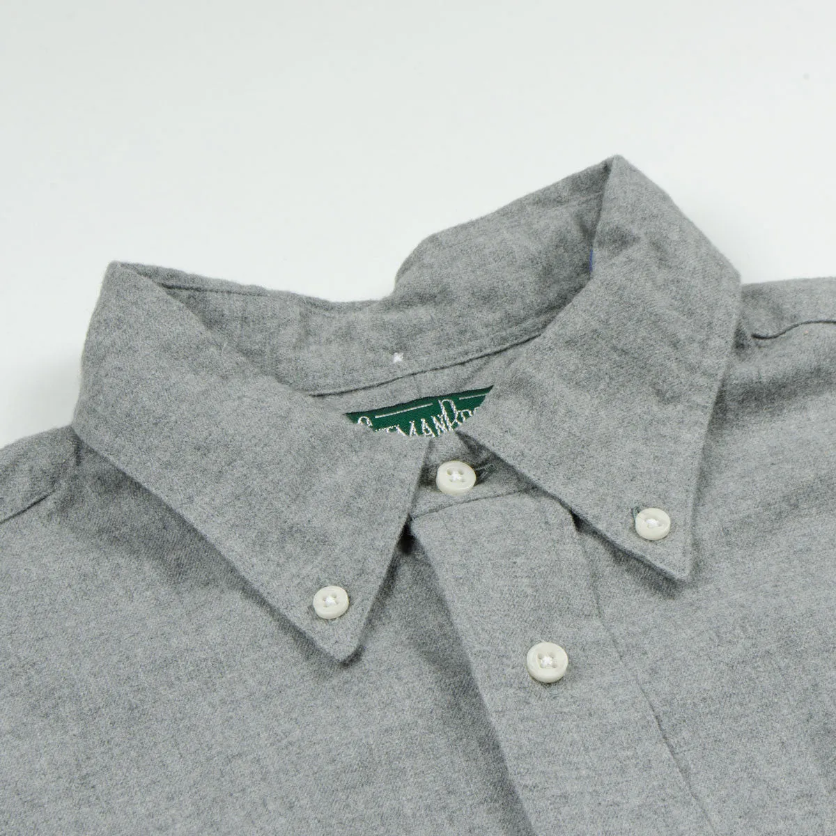 Gitman Vintage - Portuguese Flannel Shirt - Light Grey