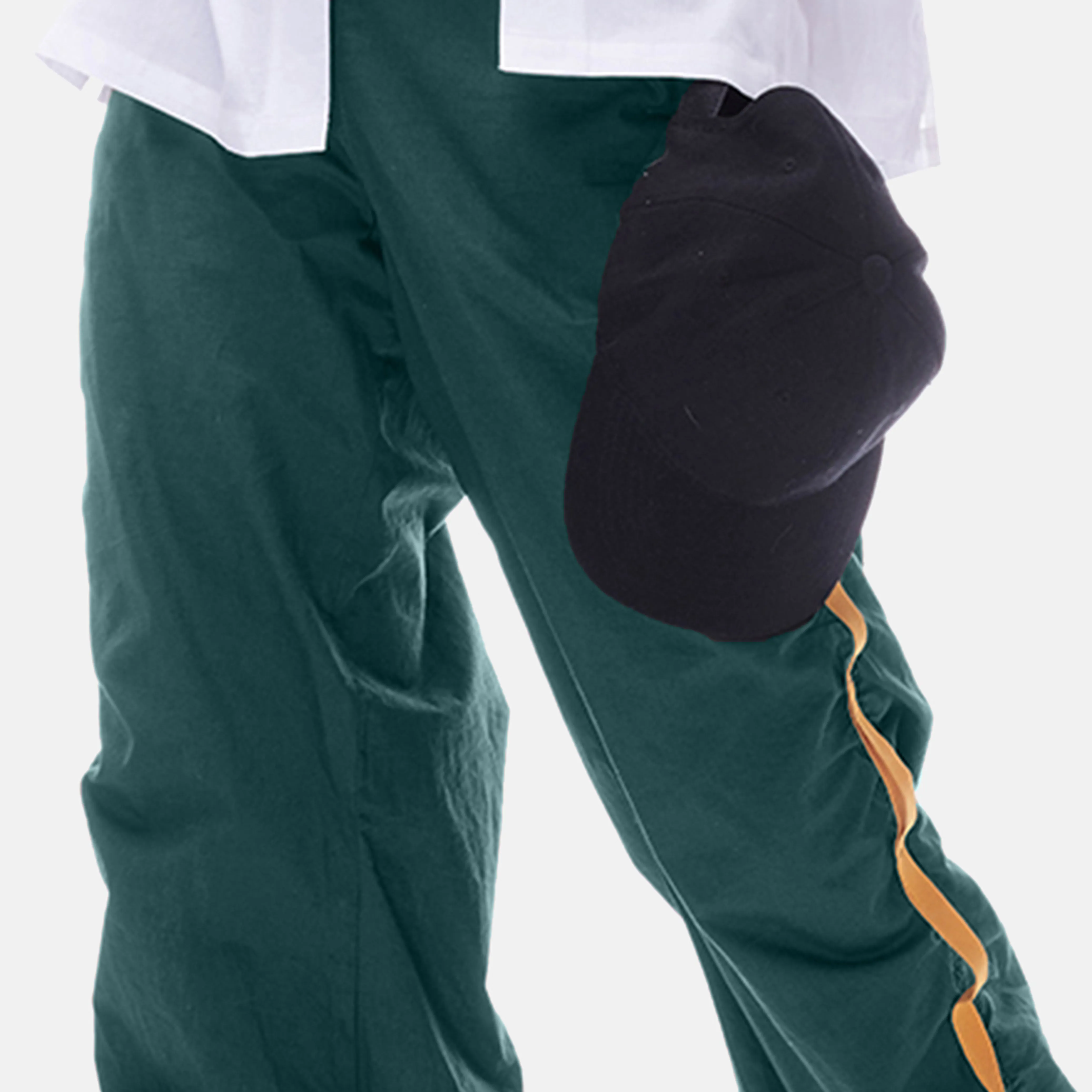 Green Tape Parachute Pants