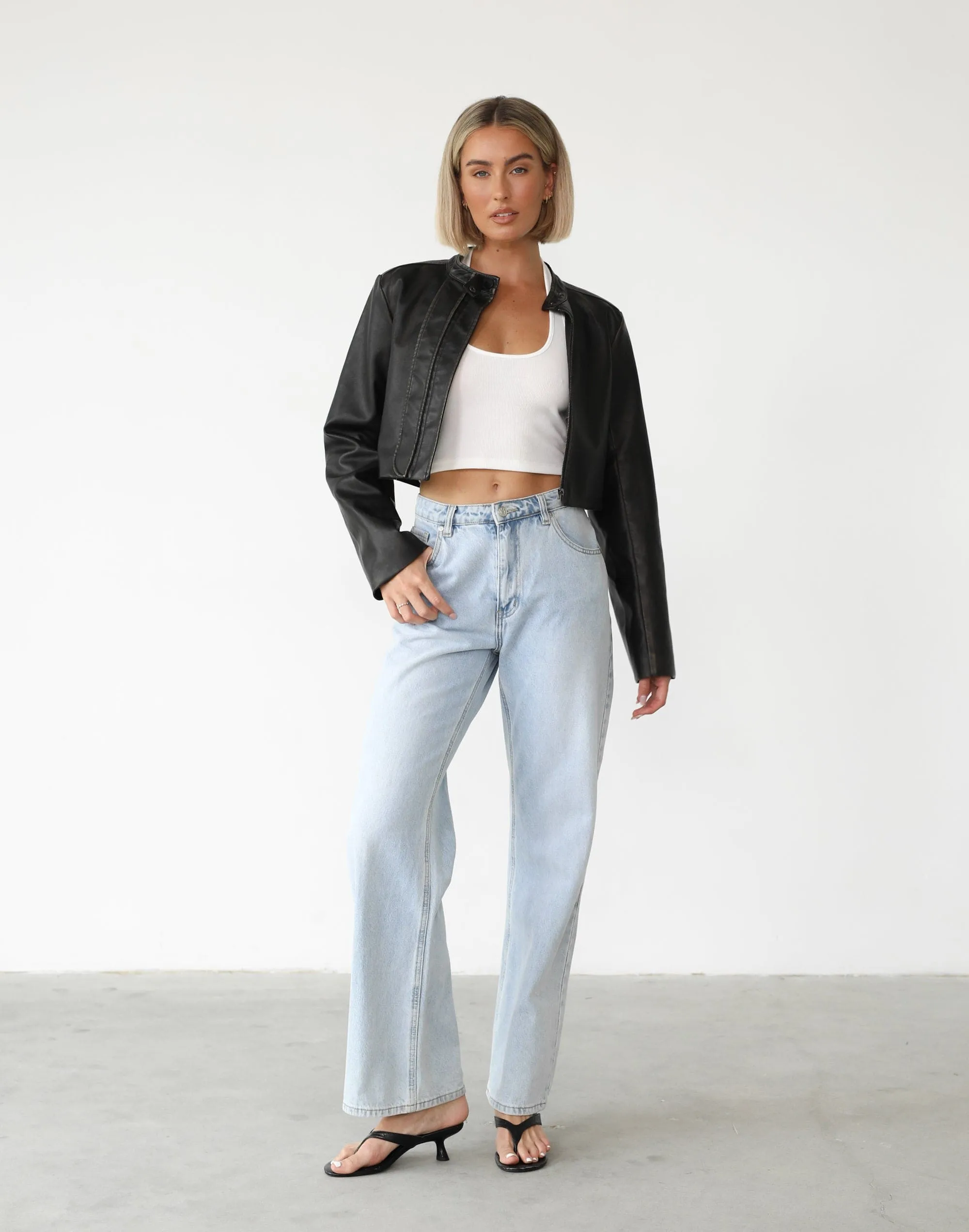 Harley Cropped Jacket (Black)