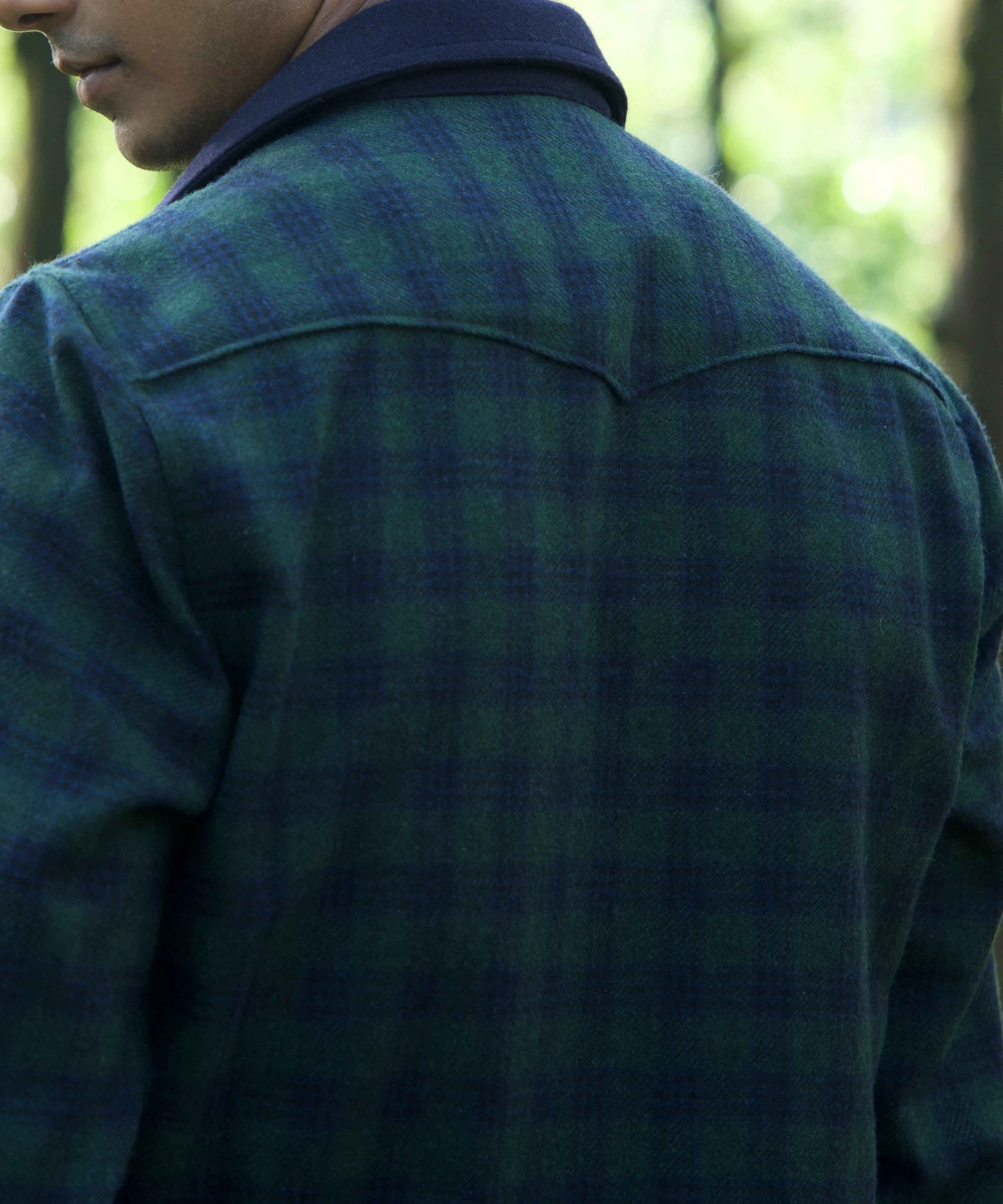 Hunter Green Woollen Popover Shirt