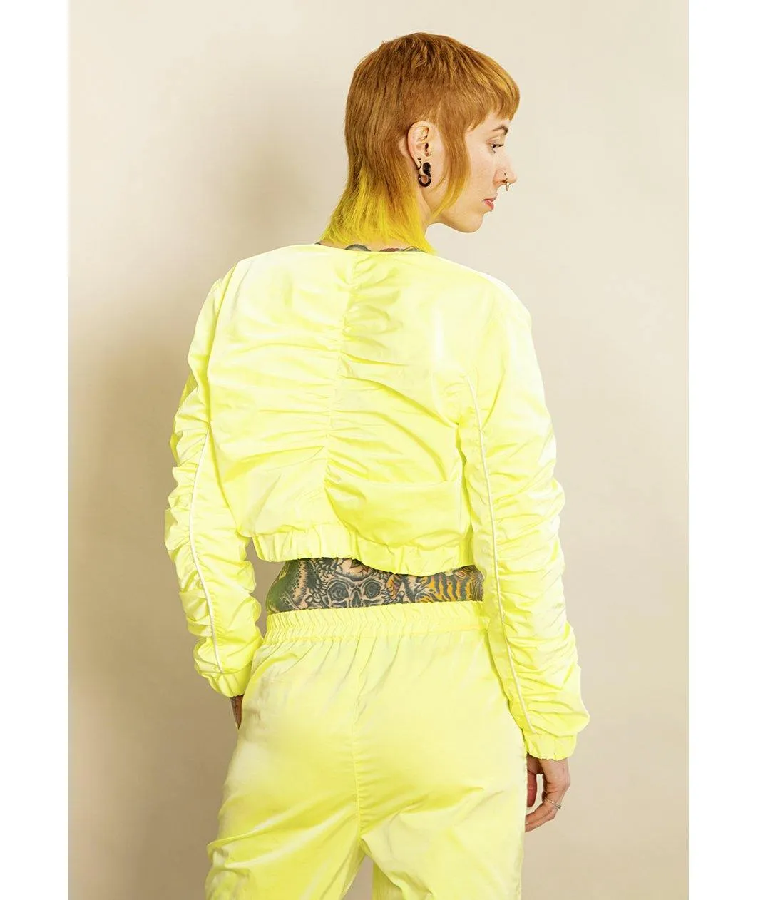 Juicy Cropped Jacket Glowing Lemon