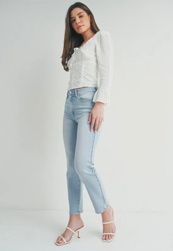 Just Black - Slim Straight Jeans Light Denim