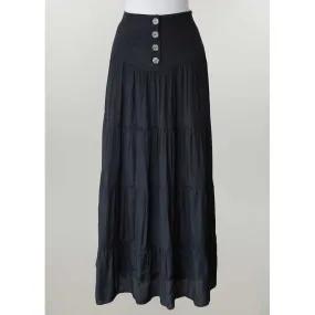 Keren Hart Women's Button Front Long Skirt