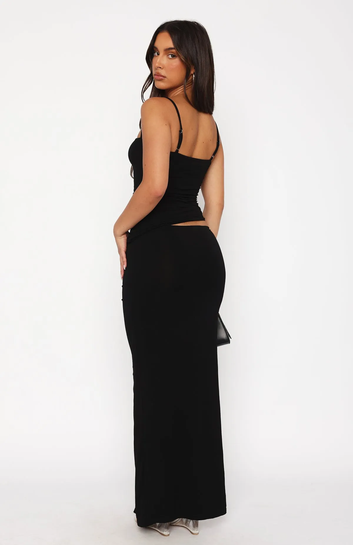 Let Me Be Yours Maxi Skirt Black