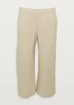 LOLA LINEN PANT (BISCUIT) - VELVET