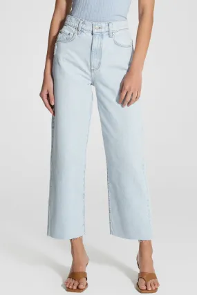 Lou Rumour Pale Blue Crop Denim Jean