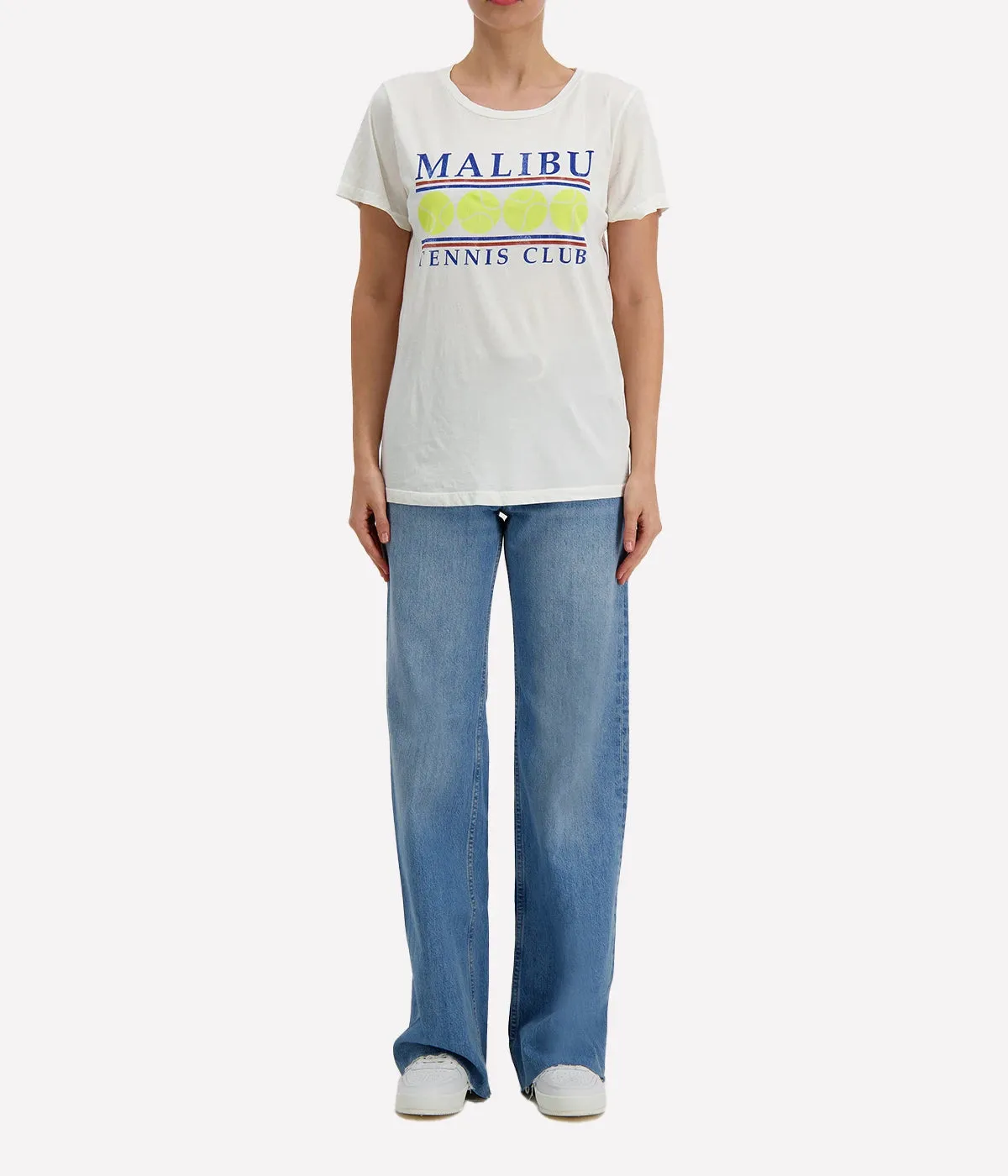 Malibu Tennis Club Tee in White