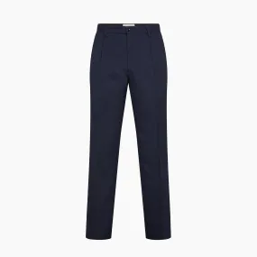 Marlon pleated chino pants in Twill Wool Flannel