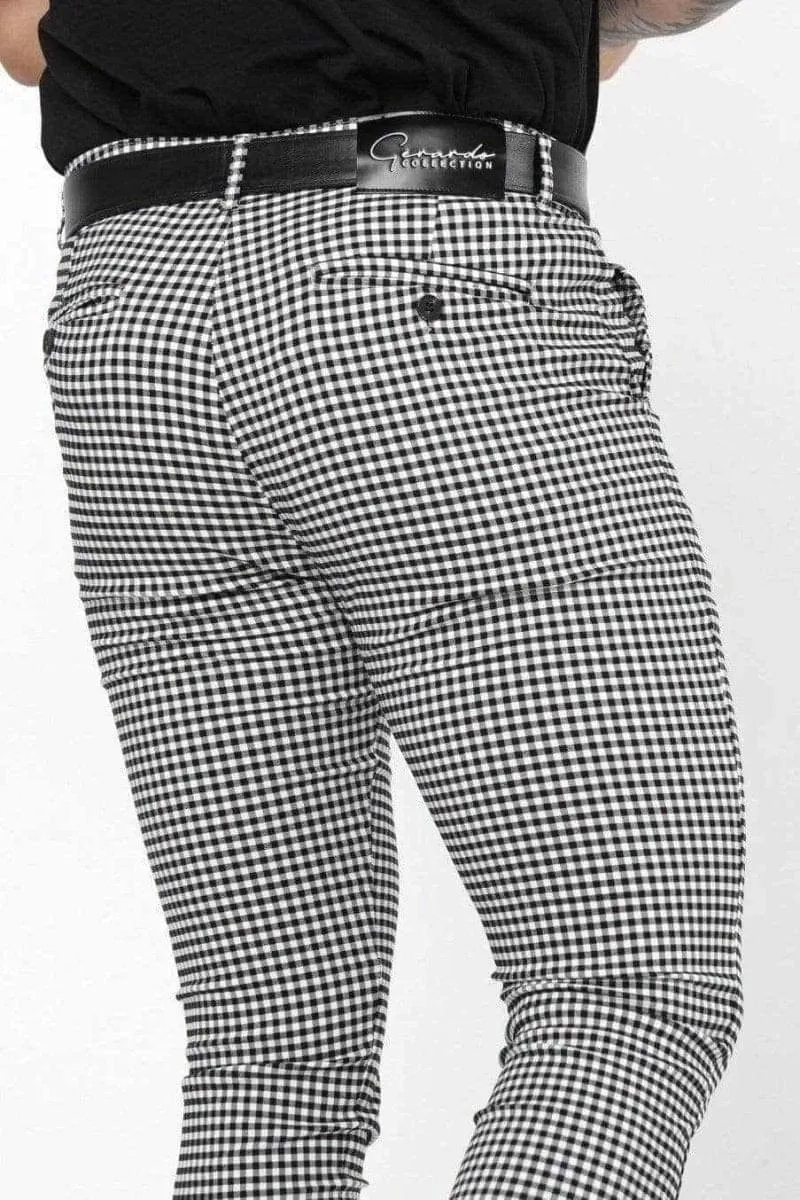 Mini Checkered Slim Fit Pants