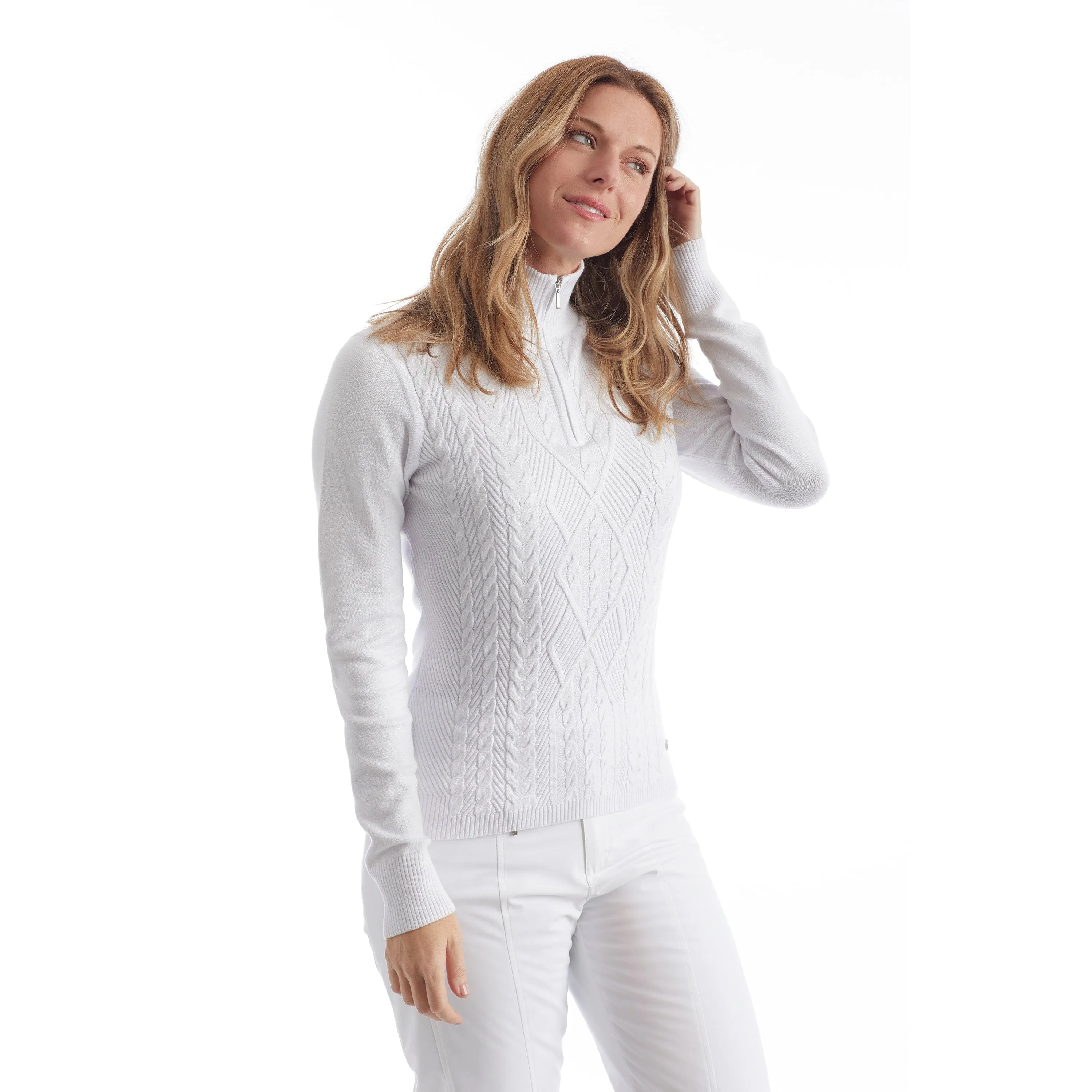 Nils Killington White Cable Knit