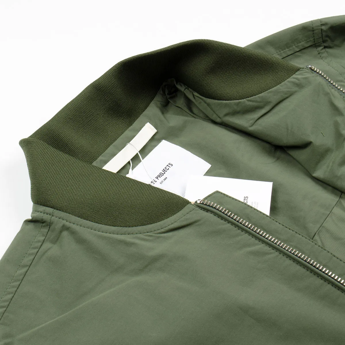 Norse Projects - Ryan Crisp Cotton Bomber Jacket - Dried Olive