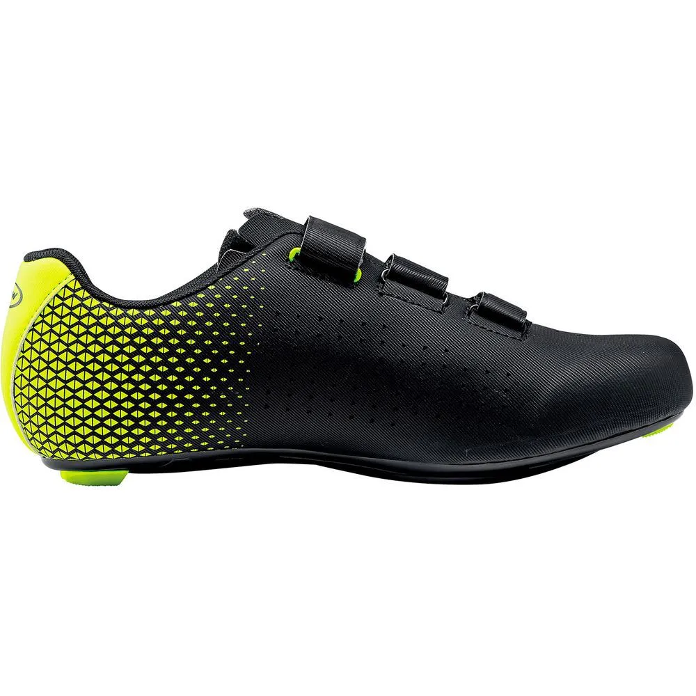 Northwave Core 2 Road Shoes  - Black/Yellow Fluo