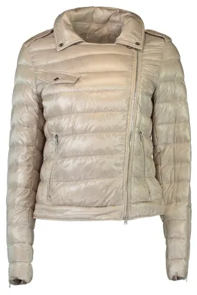 Nylon Moto Jacket - Chantilily