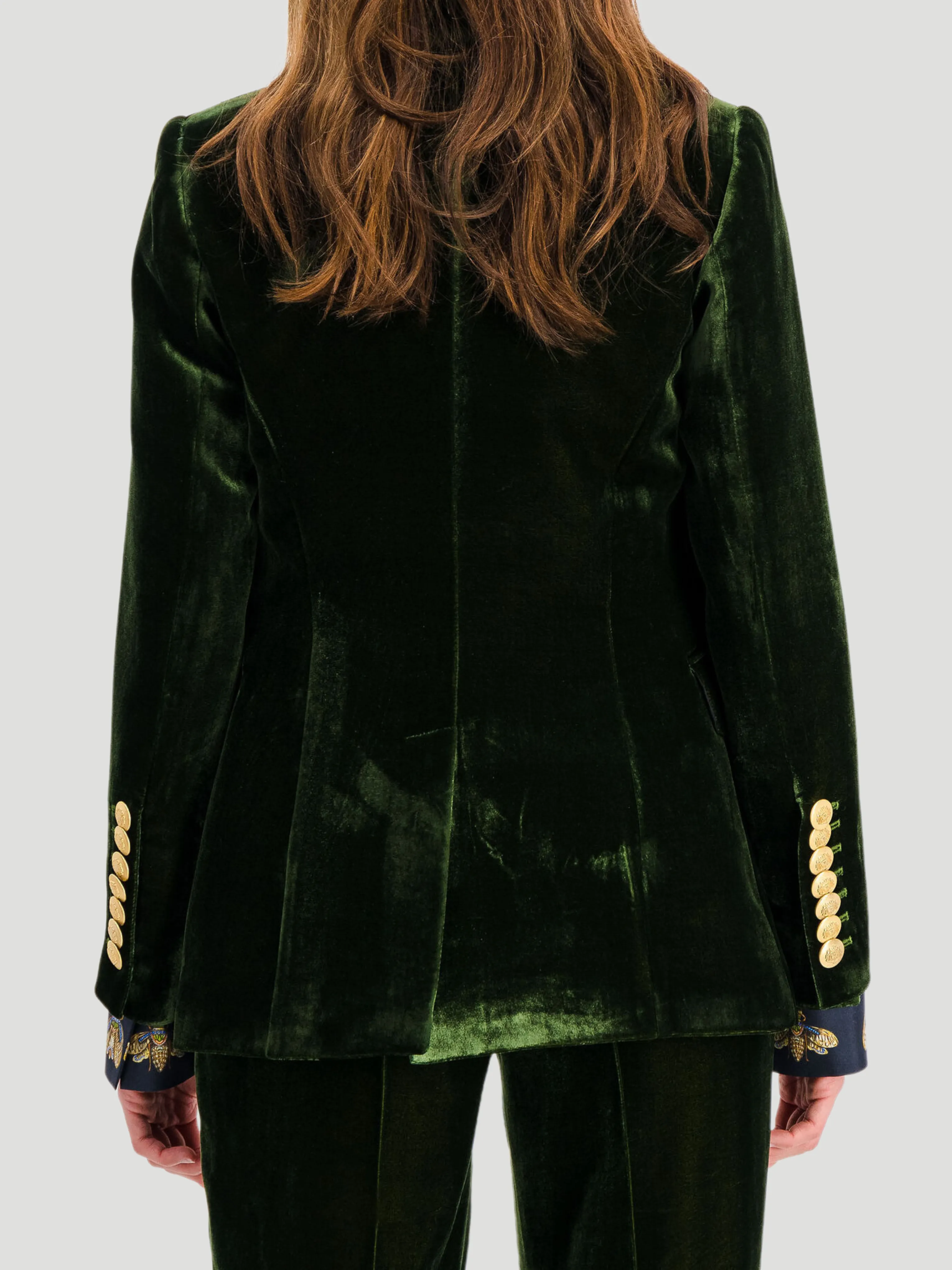 Olive Mila Velvet Jacket