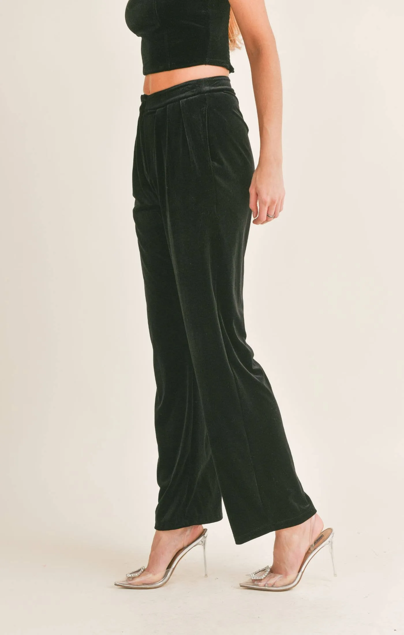 Onyx Velvet Pants