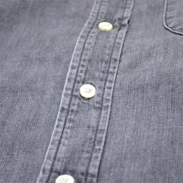 orSlow - Button-down Shirt - Black Grey Denim