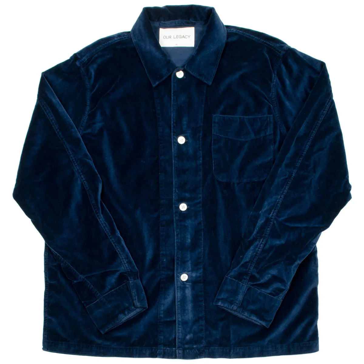 Our Legacy SPLASH - Box Shirt - Navy Velvet