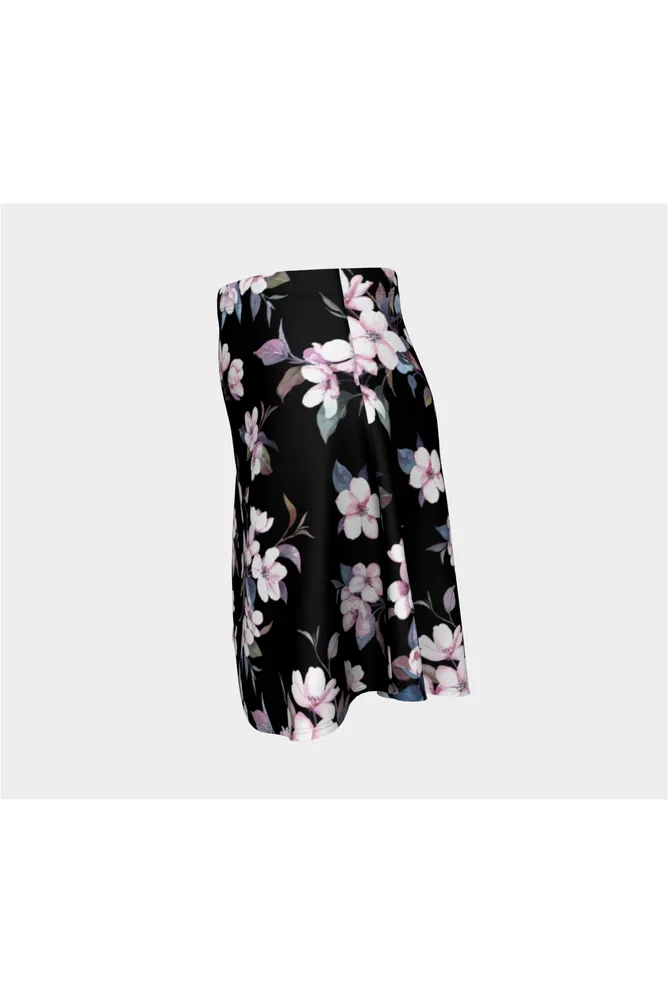 Pink Floral Midnight Flare Skirt